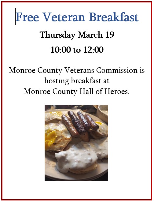 Upcoming Veteran’s Breakfast